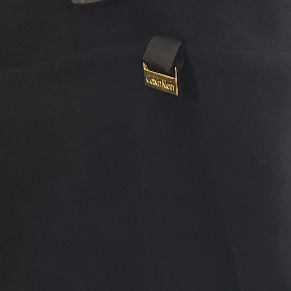 Calvin Klein Black Faux Suede Skirt